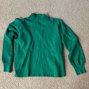 Elegant Emerald Turtleneck Sweater